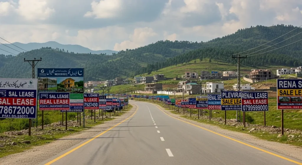 Real estate development in Ghalegay, among the best areas for budget homes in Swat.