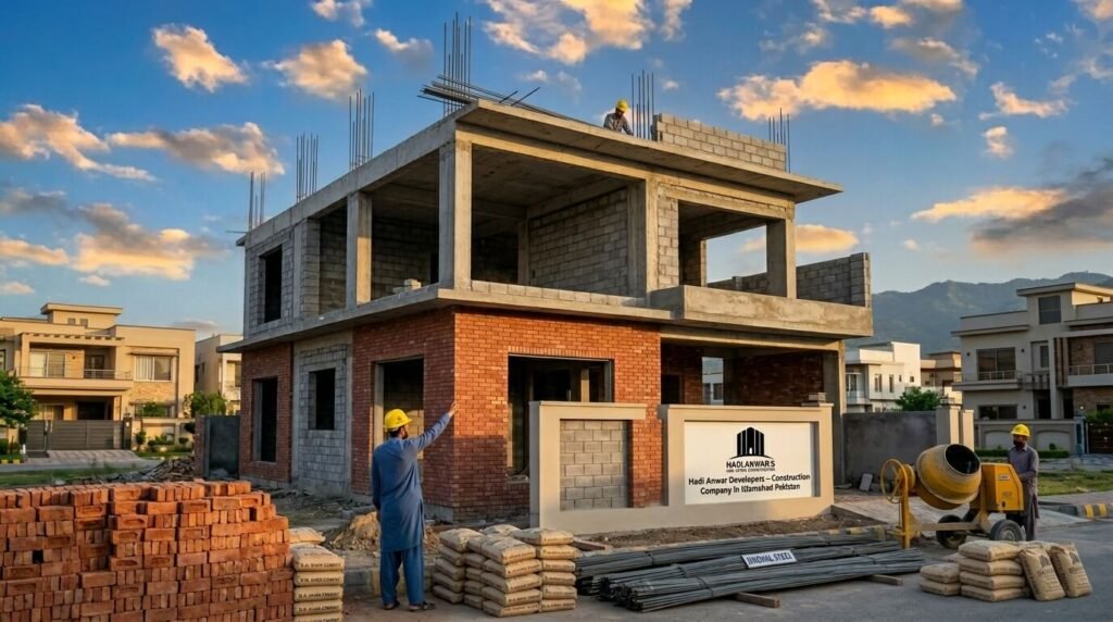 construction company in Islamabad Pakistan home under construction
