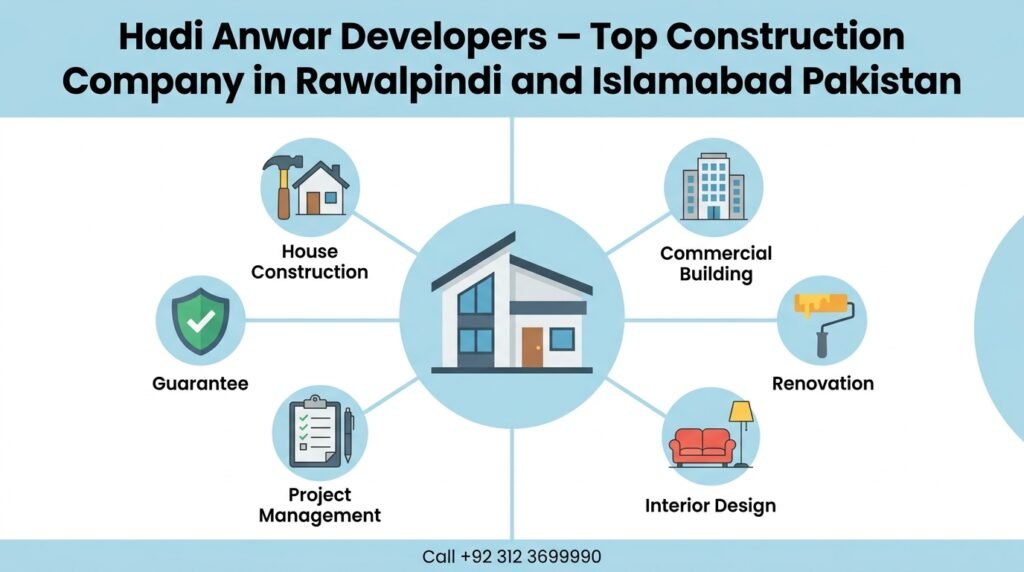 top construction company in Rawalpindi and Islamabad Pakistan