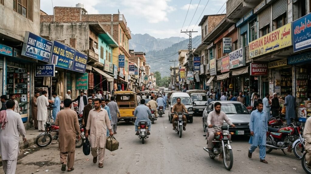  Mingora City Commercial Area