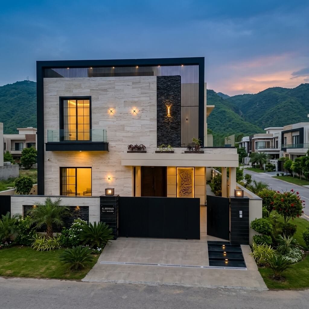 Classic Villa Night View - Hadi Anwar Developers